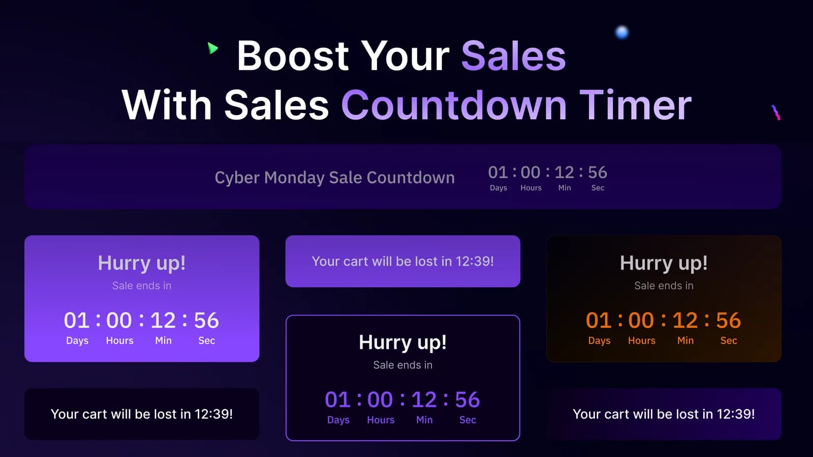 Countdown Timer Bar product interface