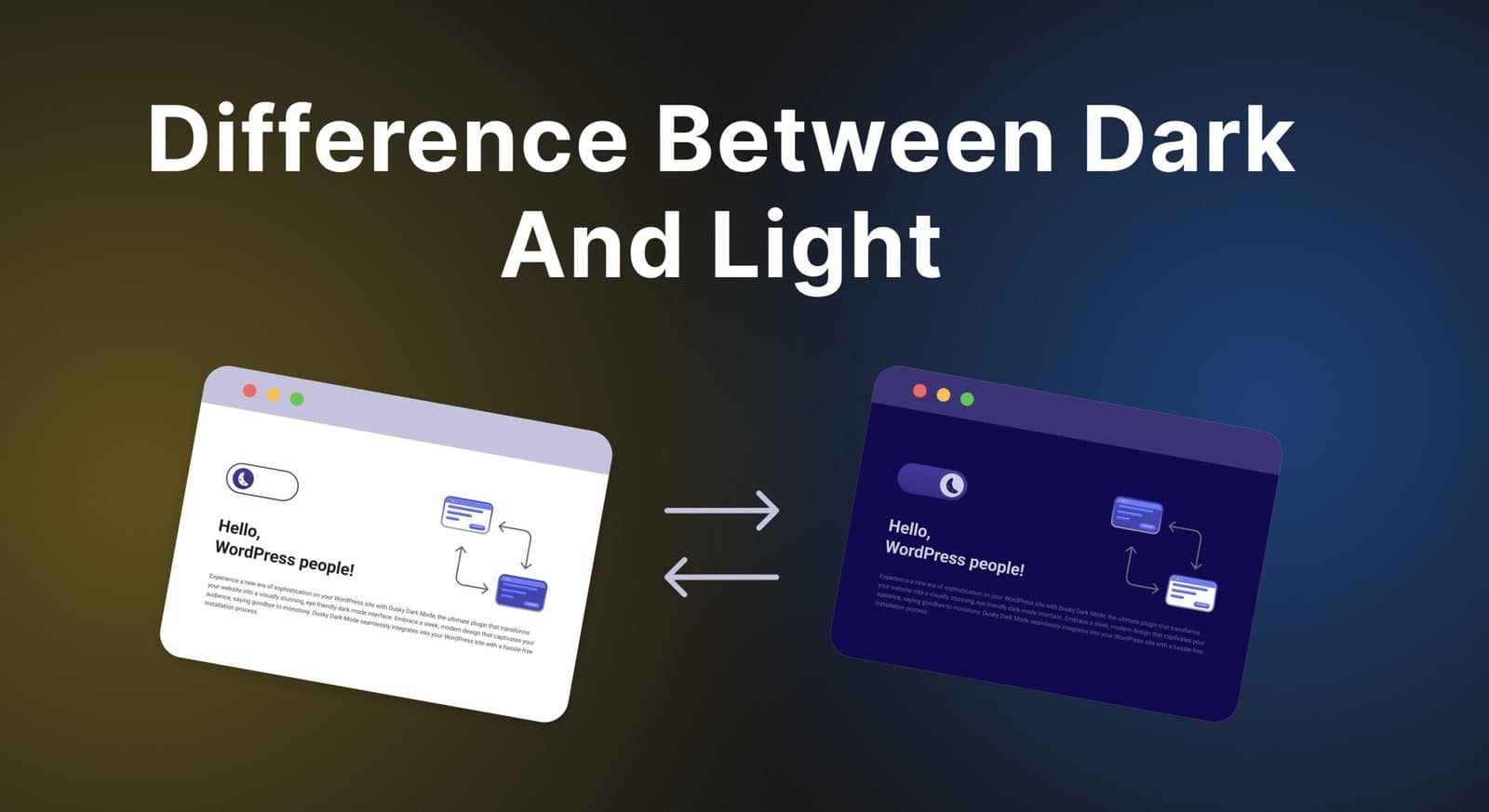 Dark Mode vs Light Mode