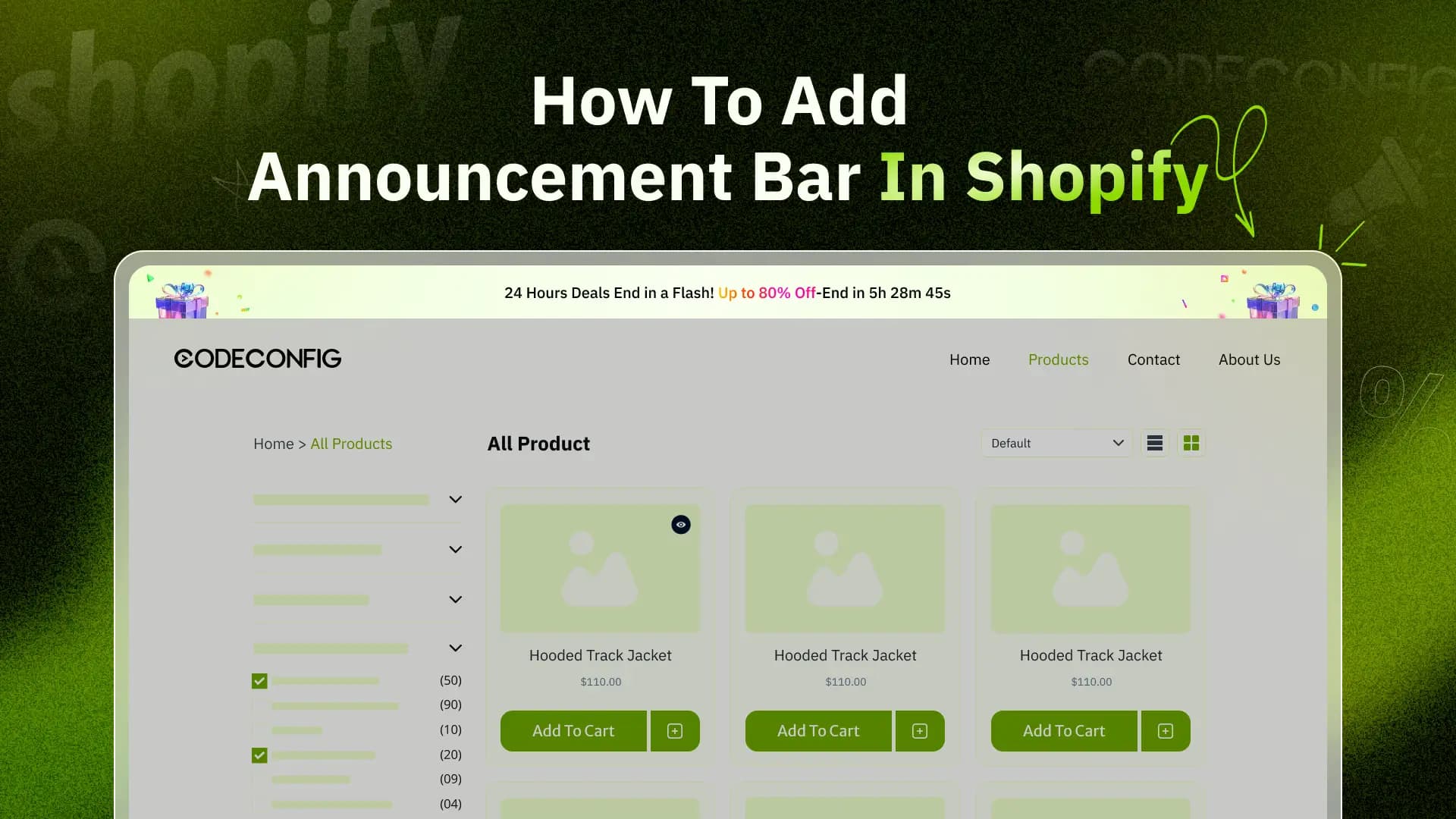How To Add Announcement Bar In Shopify