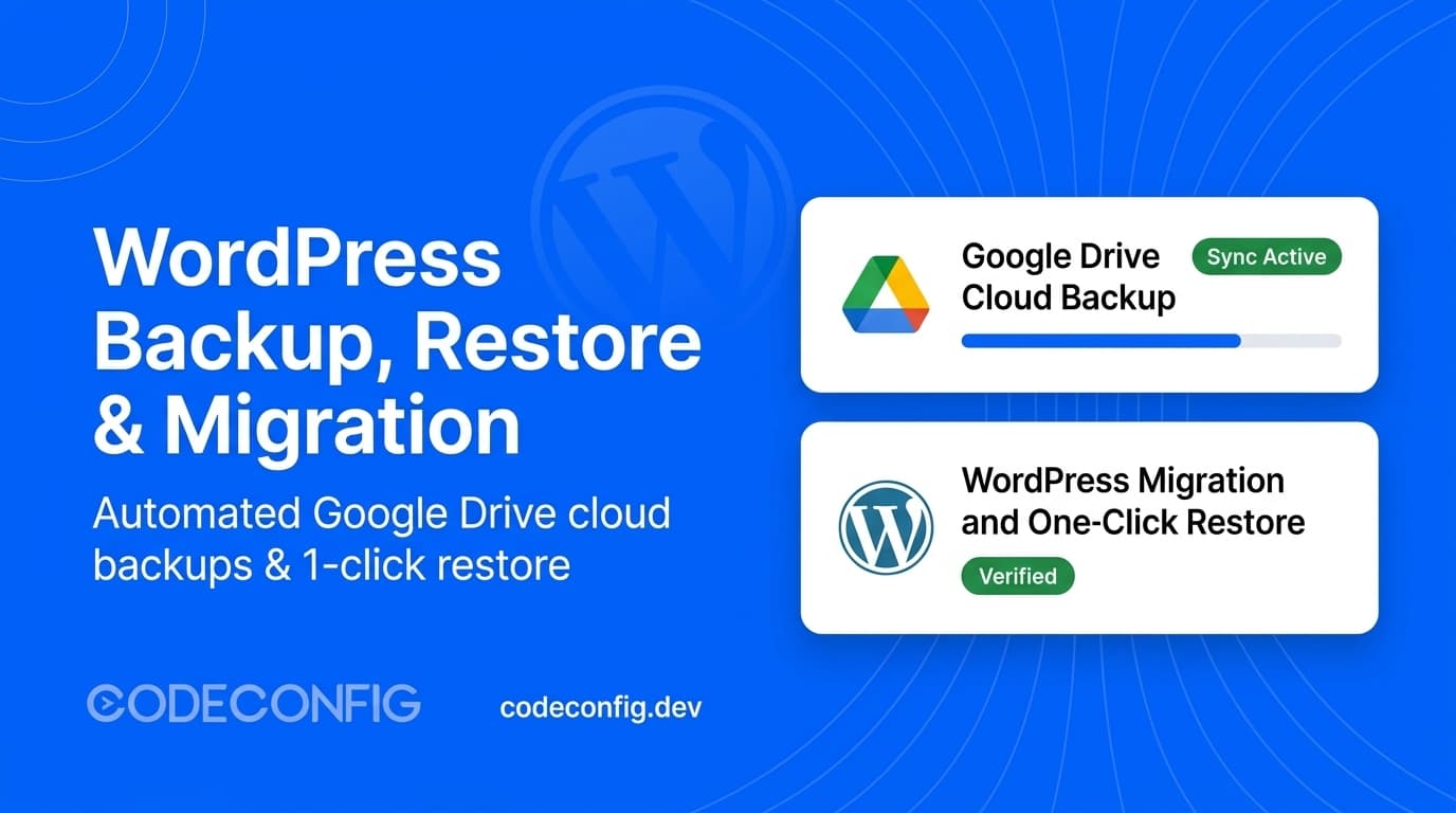 WordPress backup restore Google Drive complete guide