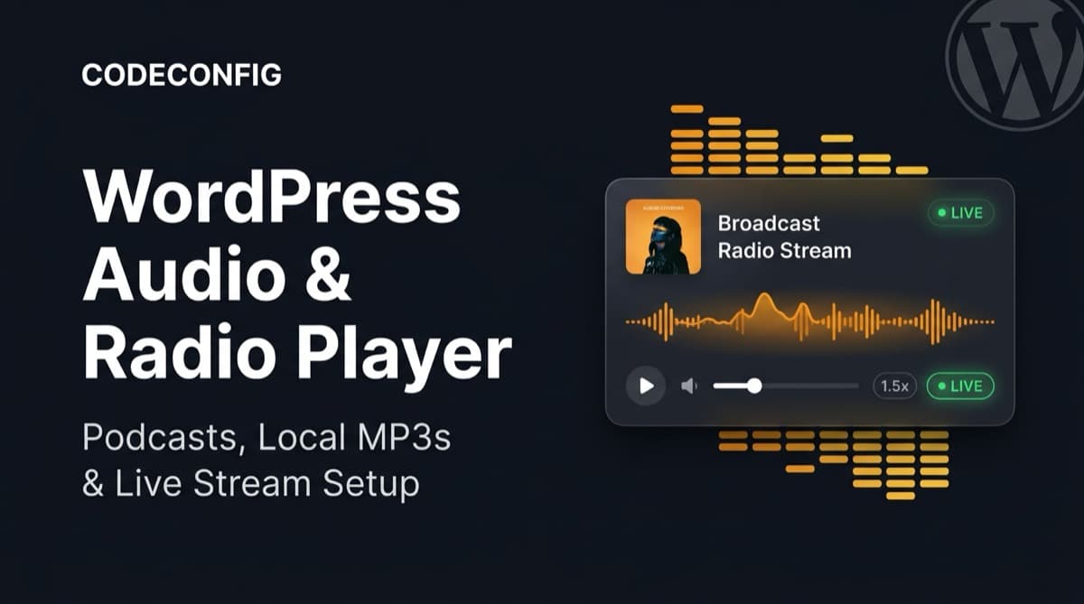 WordPress audio radio player setup and layout presets