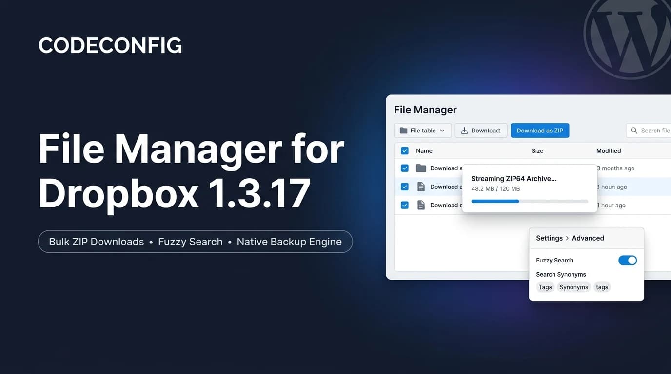 File Manager for Dropbox 1.3.17 - Bulk ZIP Downloads and Fast Backup Engine