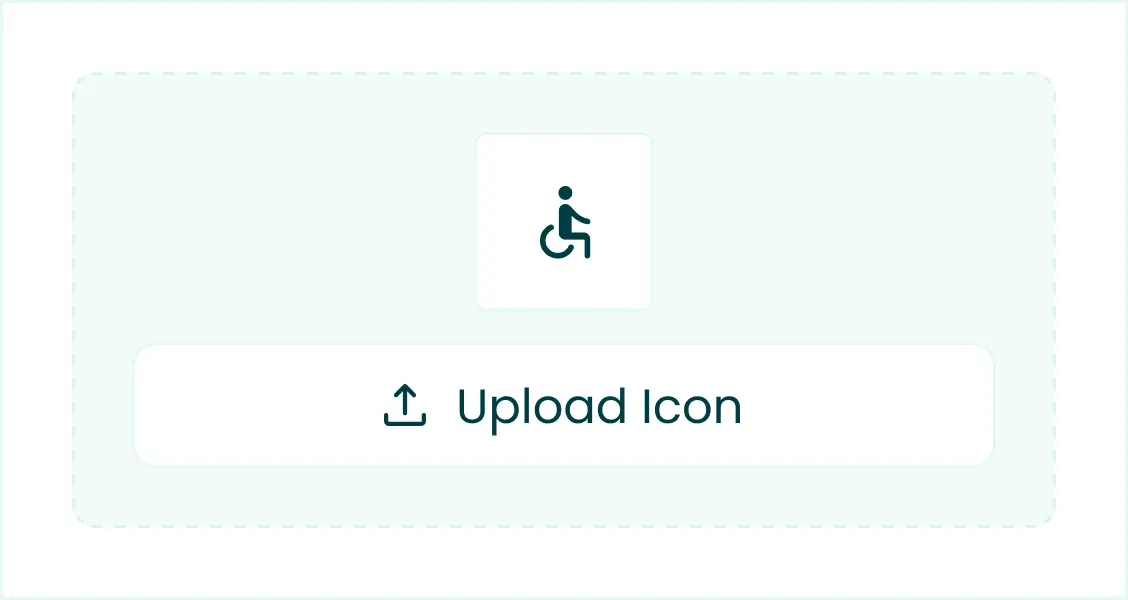 Uploading a custom accessibility icon in Accessiy