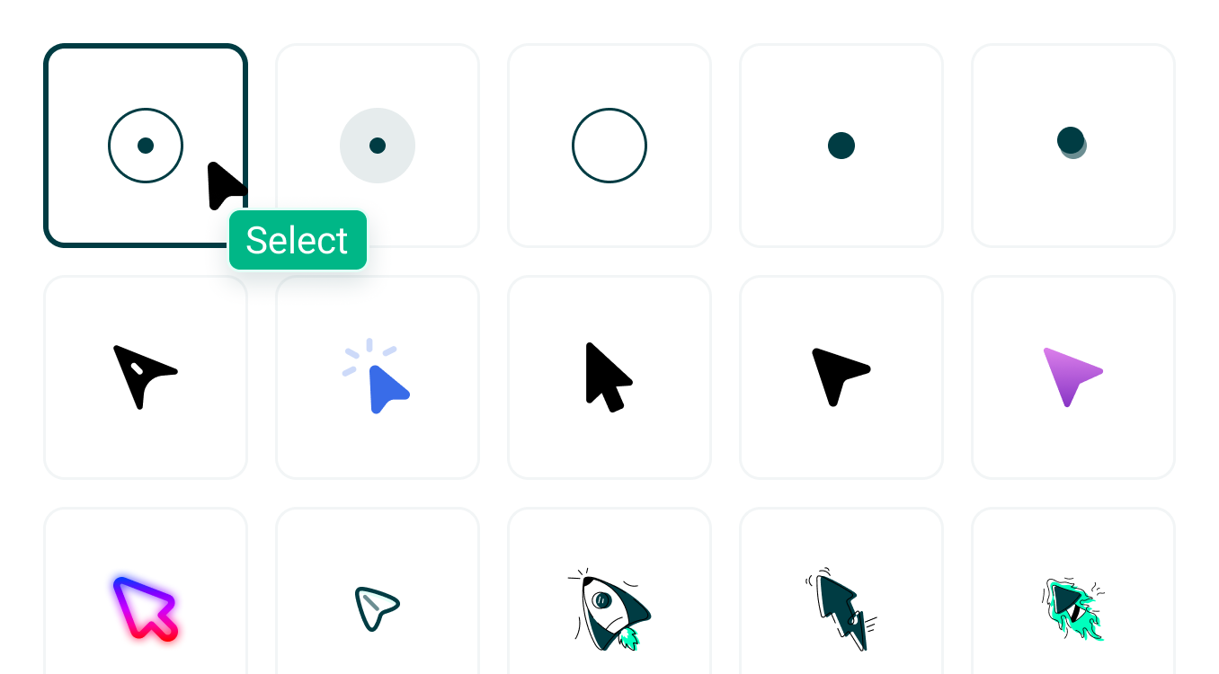 Custom cursor styles in Accessiy
