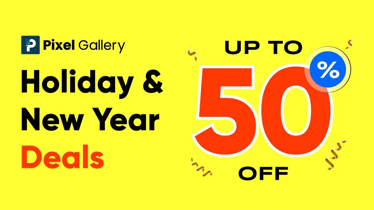 Best WordPress Christmas Deals And New Year Offers In 2025-2026 22 Pixel Gallery christmas banner