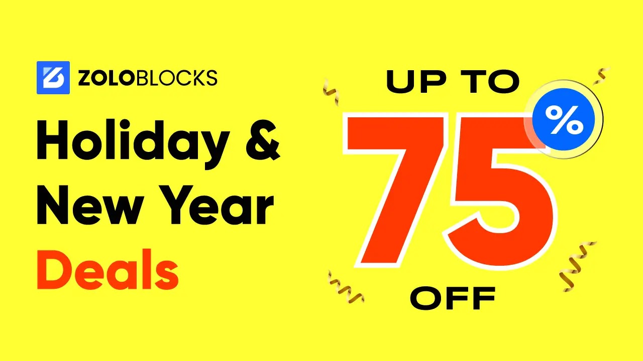 Best WordPress Christmas Deals And New Year Offers In 2025-2026 23 ZoloBlocks christmas banner