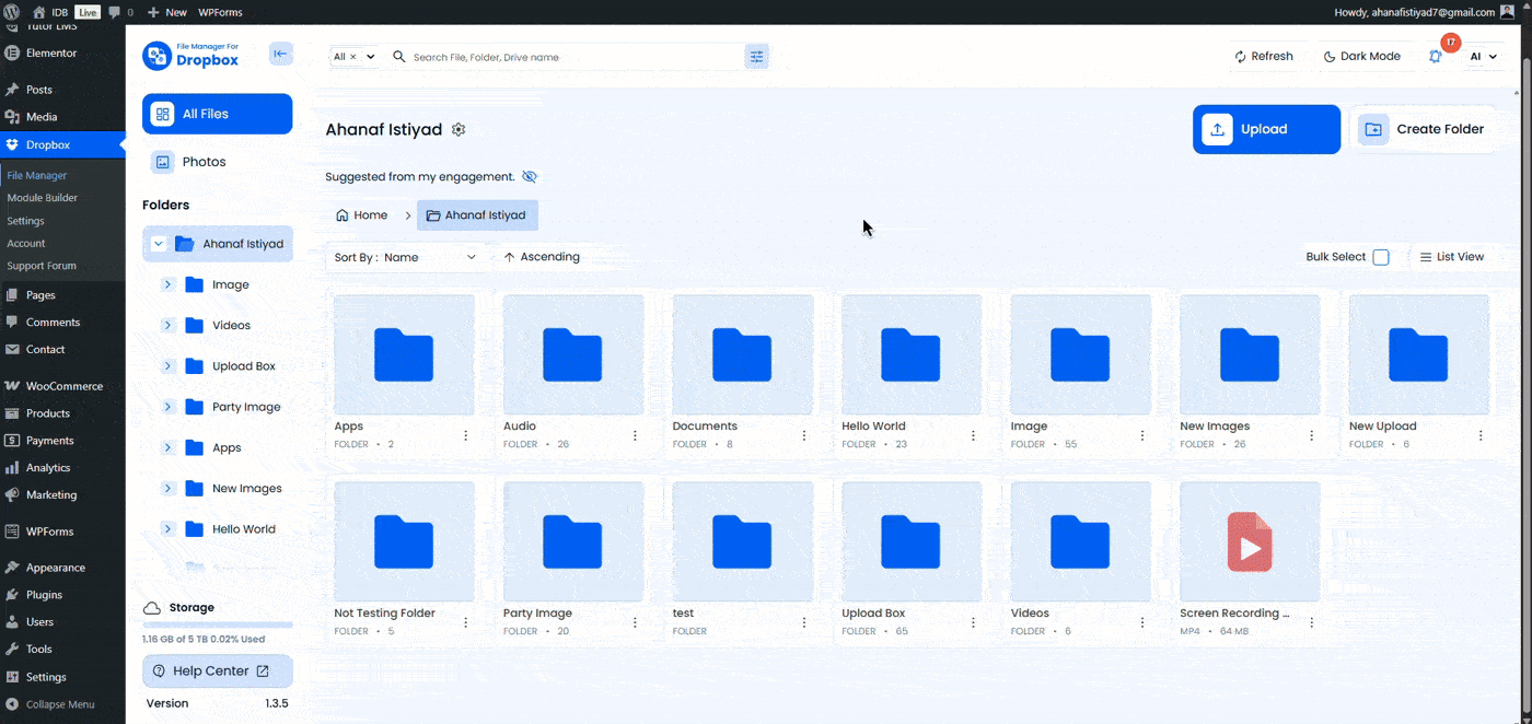 How to Assign a Dropbox Folder to a Specific User in File Manager for Dropbox