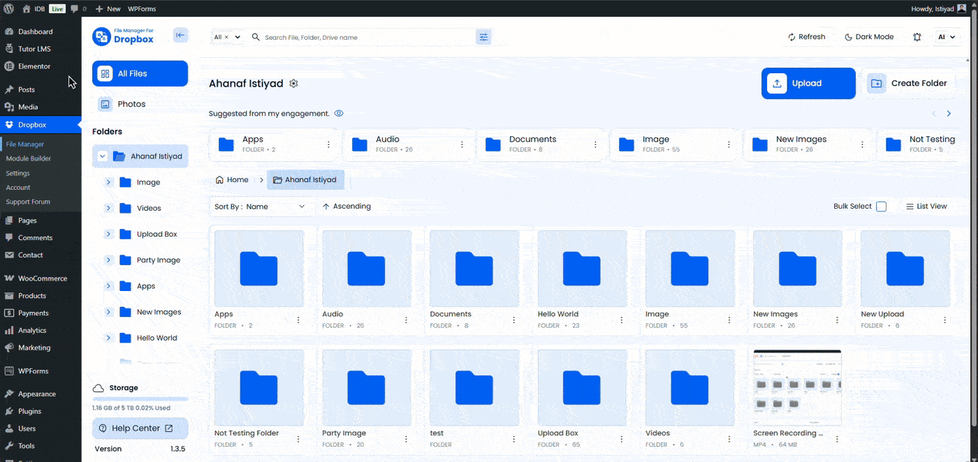Set a Dropbox Image for a Tutor LMS Course Featured Image