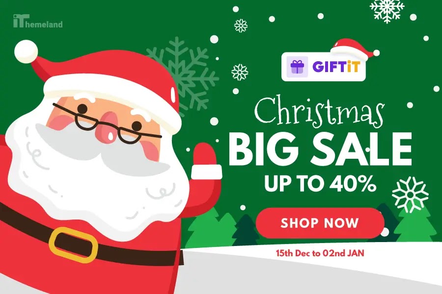 Best WordPress Christmas Deals And New Year Offers In 2025-2026 10 GIFTiT christmas banner