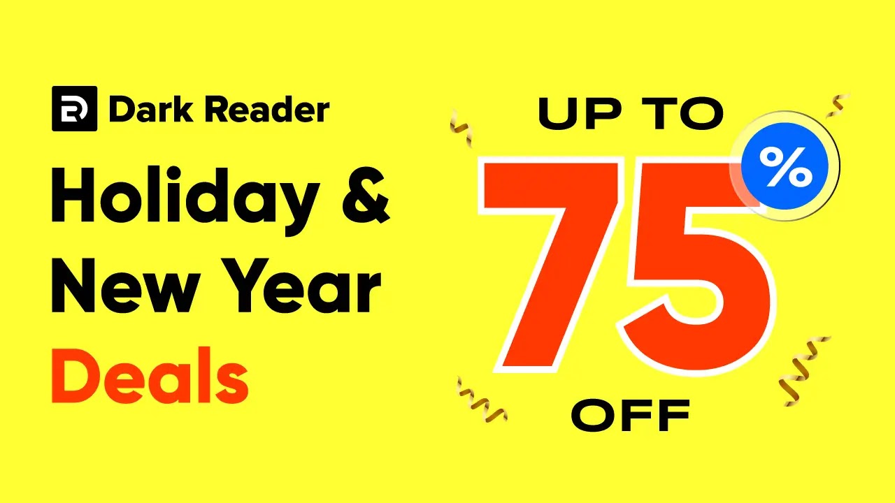 Best WordPress Christmas Deals And New Year Offers In 2025-2026 39 Dark Reader Christmas Banner