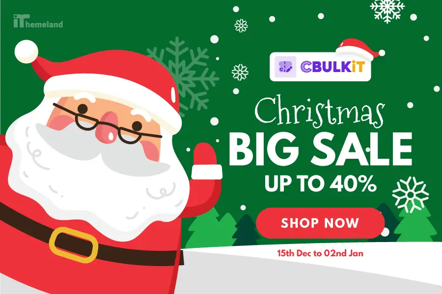 Best WordPress Christmas Deals And New Year Offers In 2025-2026 46 CBULKiT christmas banner
