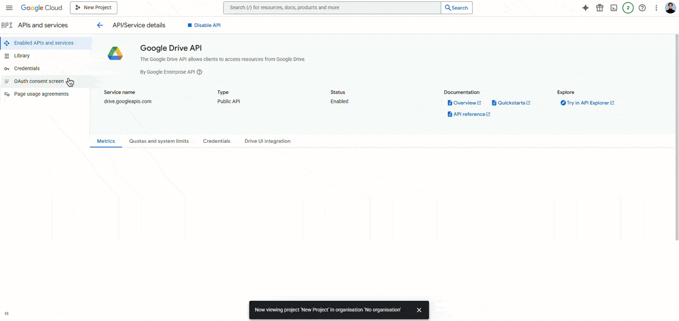 Configure the OAuth Consent Screen