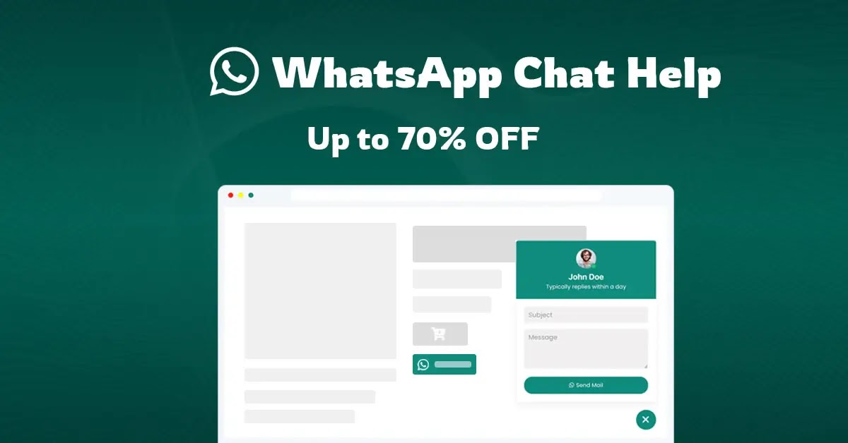 Best WordPress Christmas Deals And New Year Offers In 2025-2026 11 WhatsApp Chat Help christmas banner