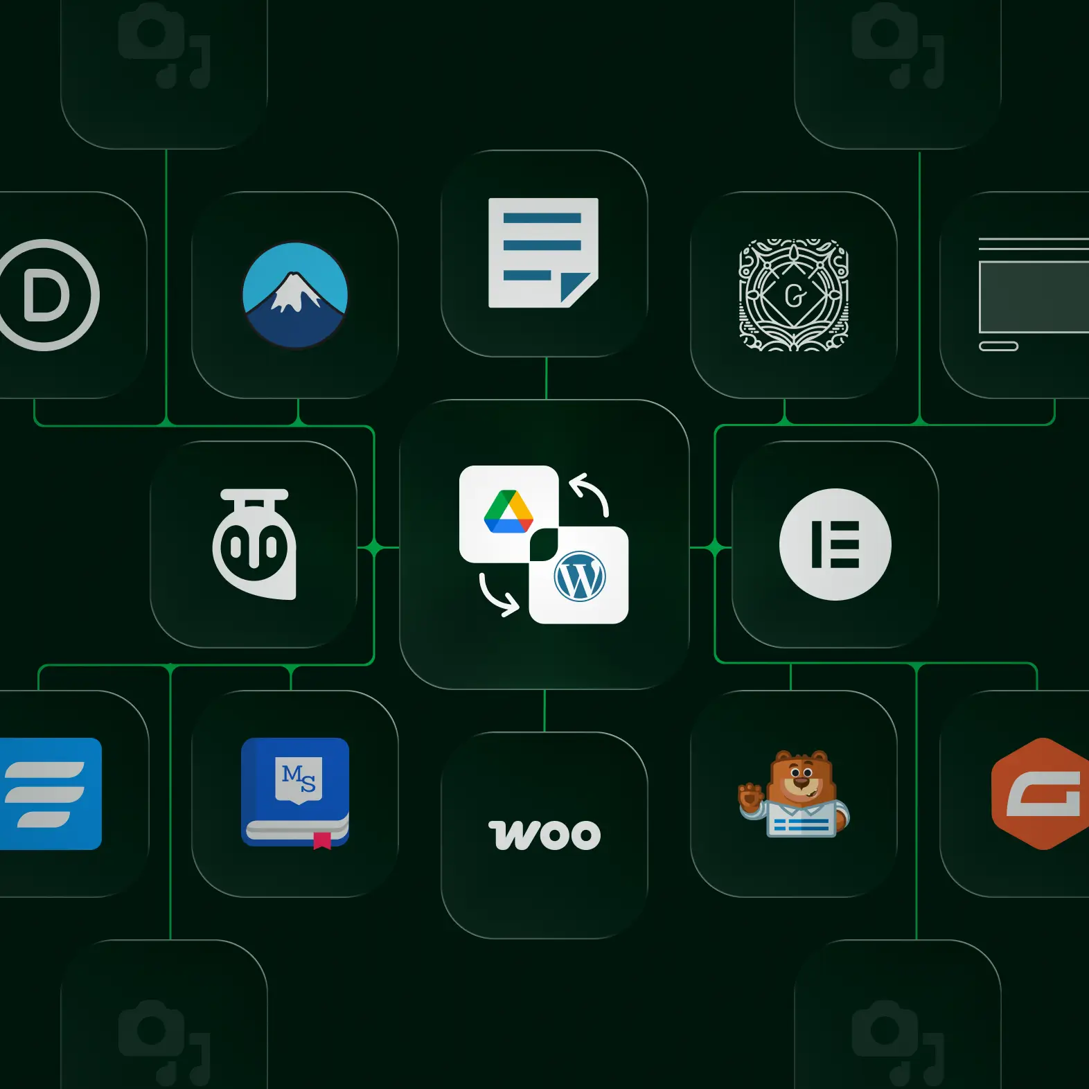 Google Drive integration with other popular WordPress plugins