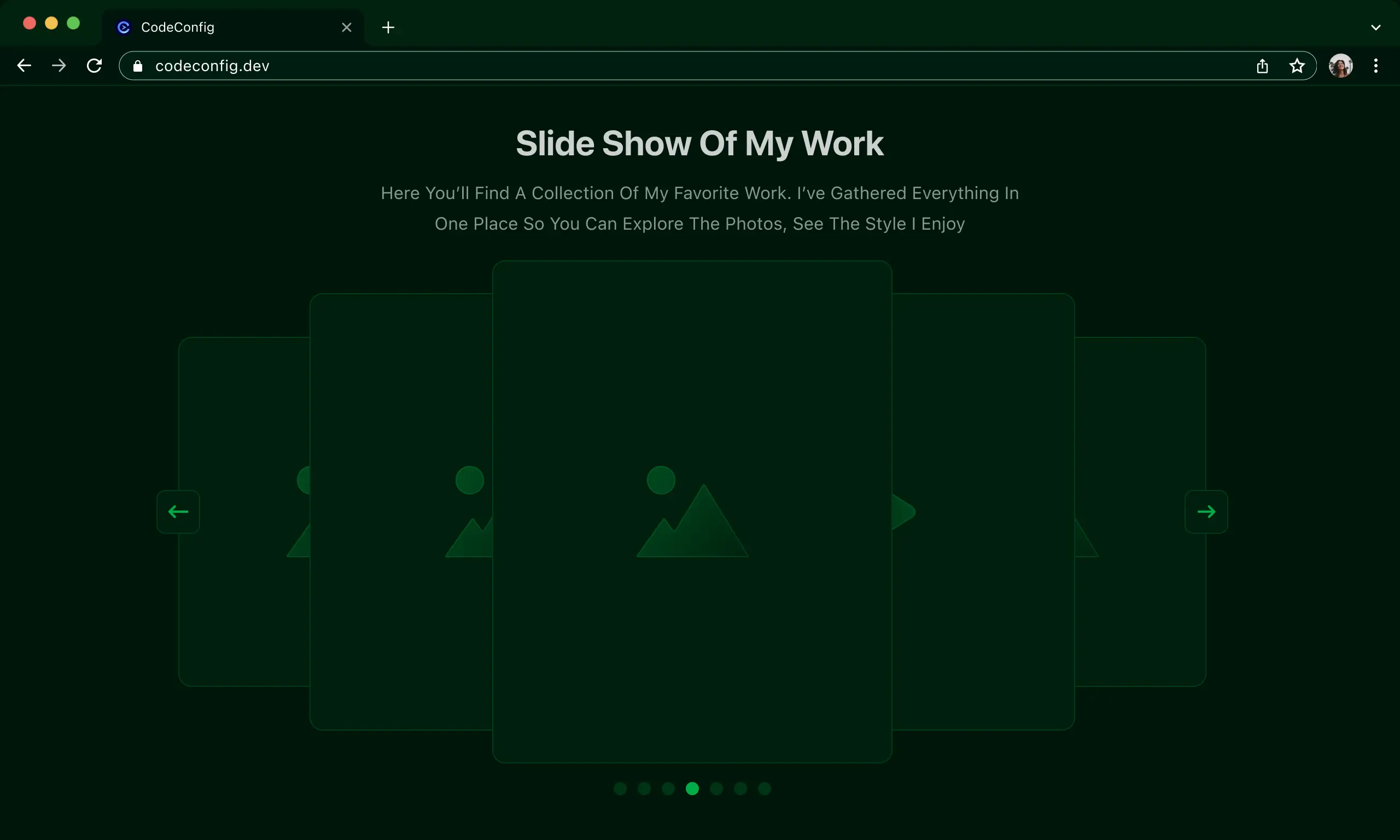Stunning Slider carousel with navigation arrows and pagination indicator dots demo image