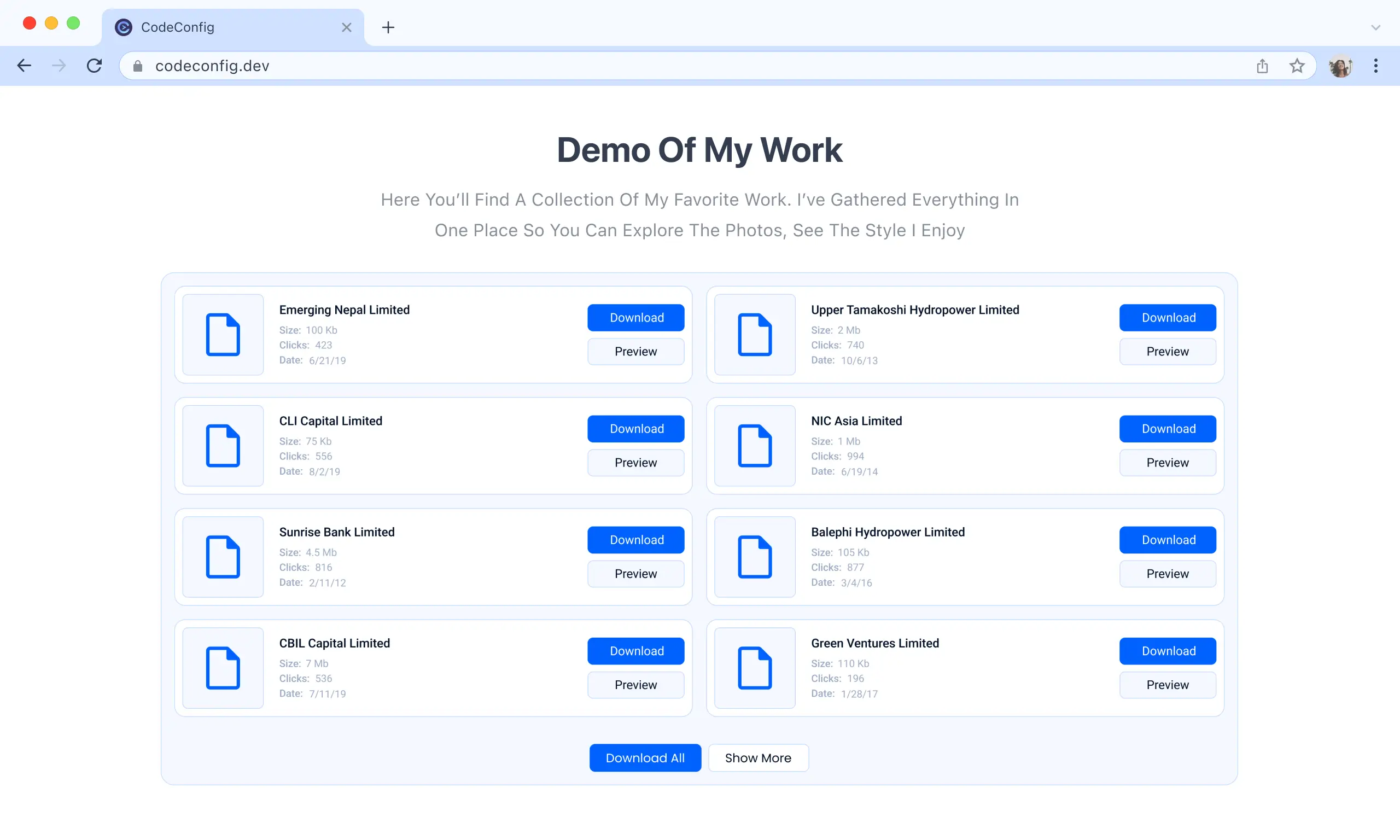 Dropbox Excellent File List Module