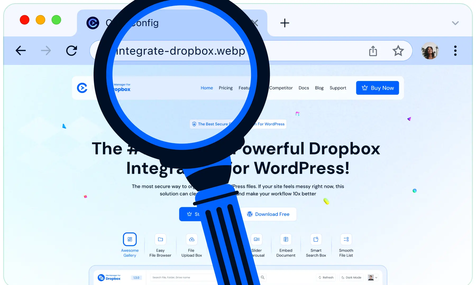 Dropbox SEO friendly URL for indexing