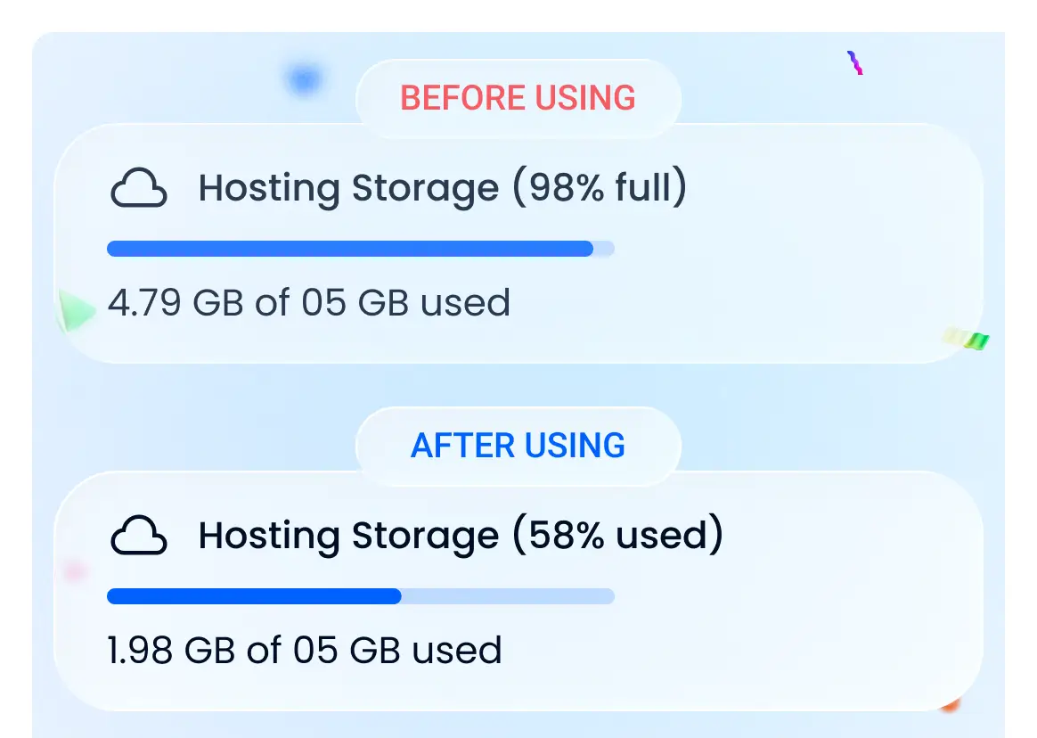 Save hosting space with File Manager For Dropbox