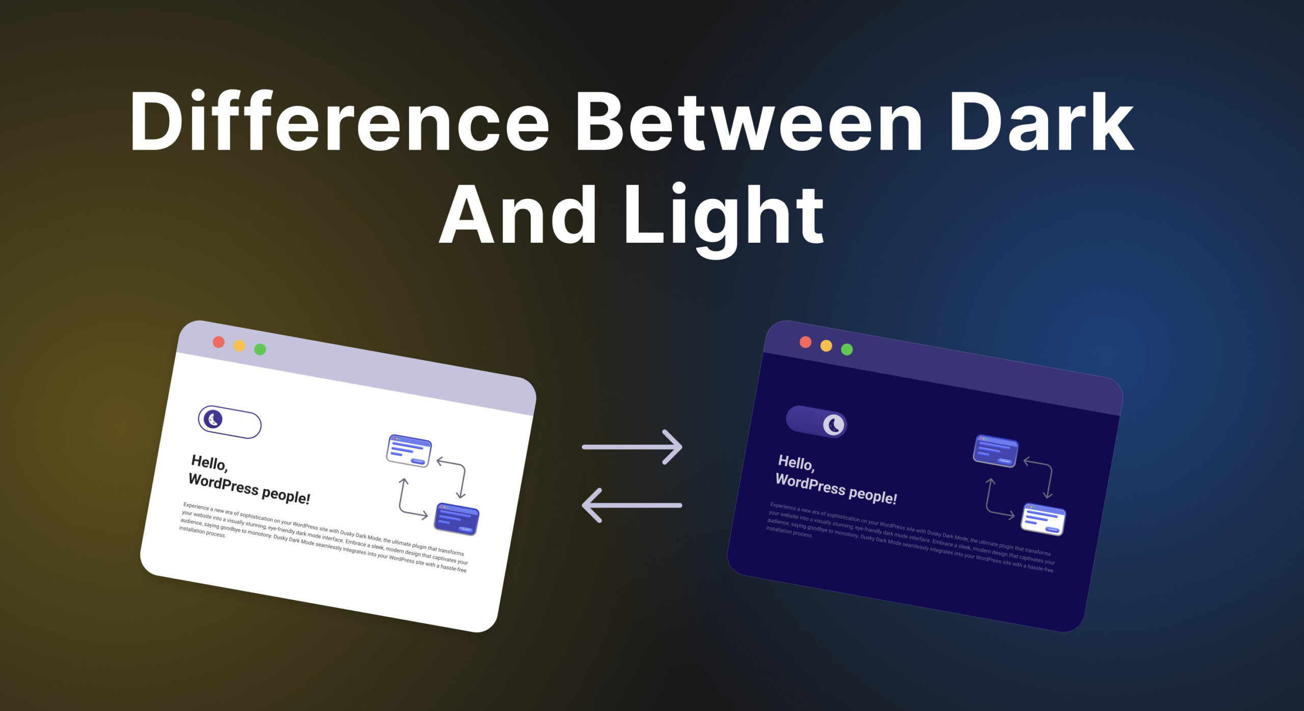 Dark Mode vs Light Mode