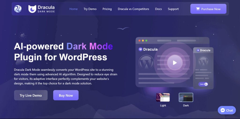 Dracula Dark Mode, Dark Mode Plugins