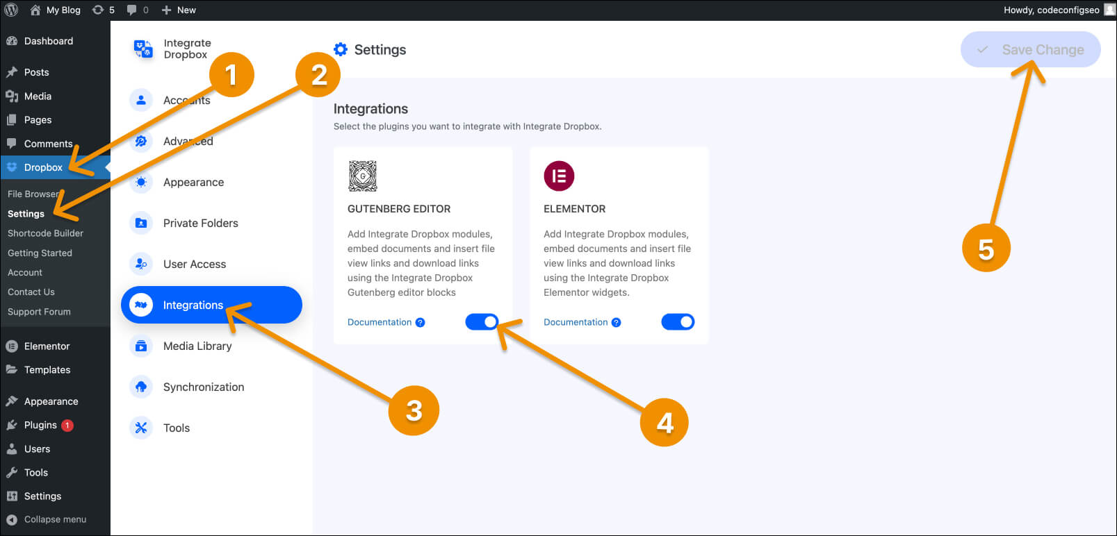 Enable Gutenberg Editor In Dropbox