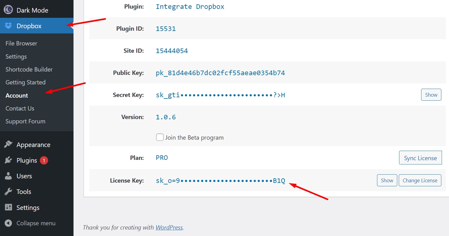 Moving a License Key from One Site to Another 