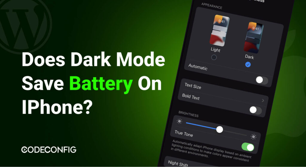 Does Dark Mode Save Battery on iPhone