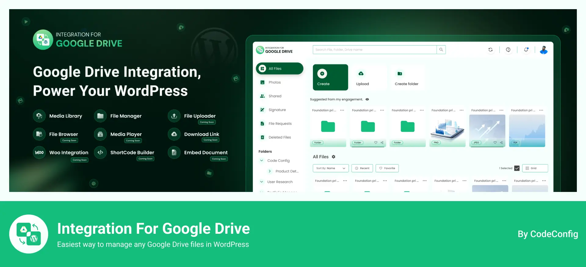 Integration for Google Drive the best google drive plugin for WordPress