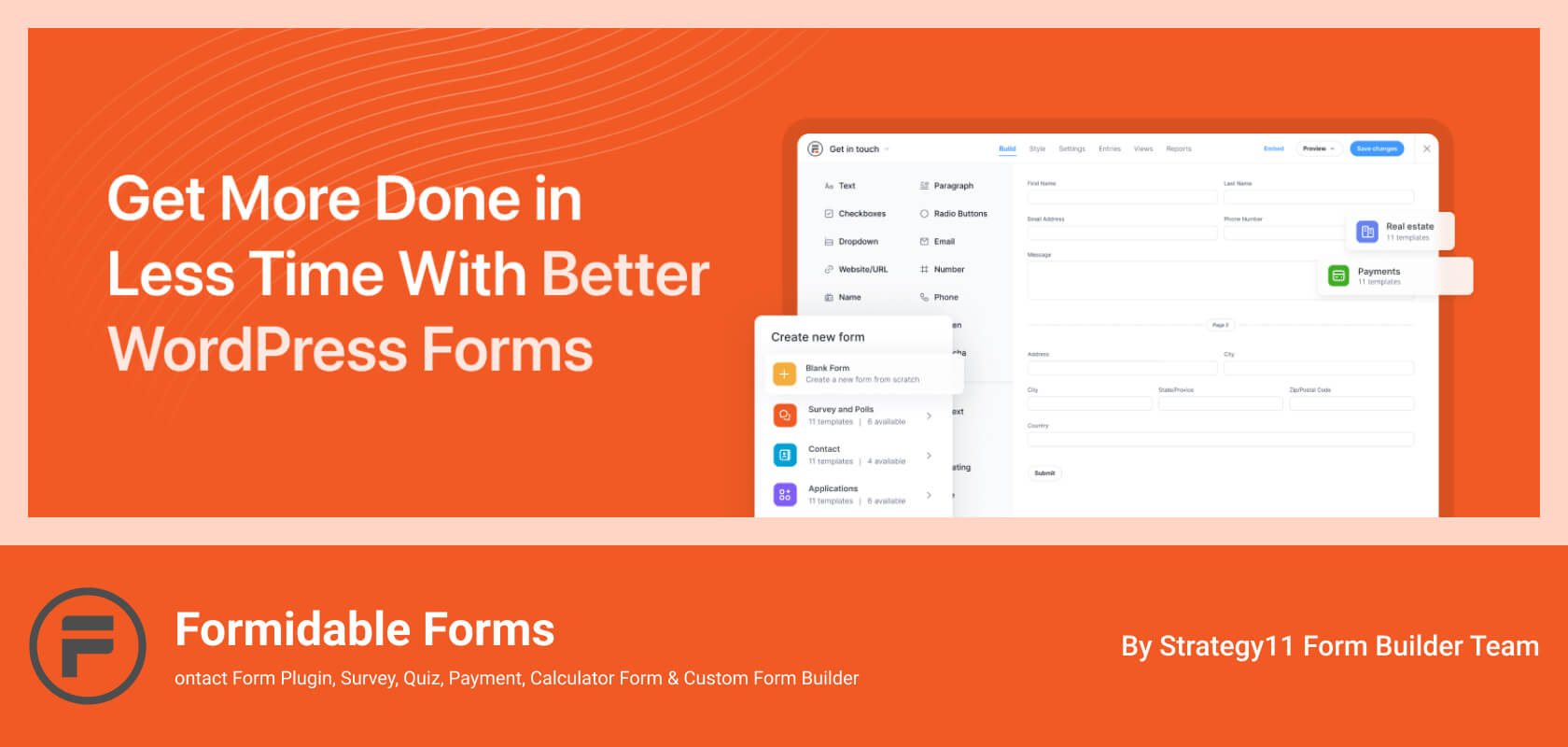 Contact Form For WordPress-Formidable Forms