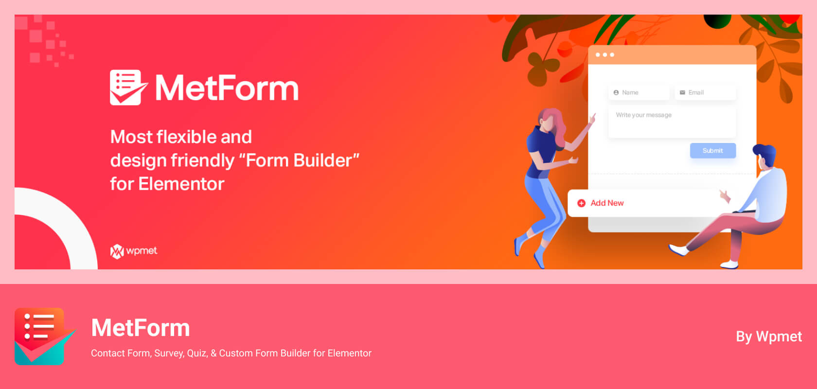 Contact Form For WordPress-MetForm