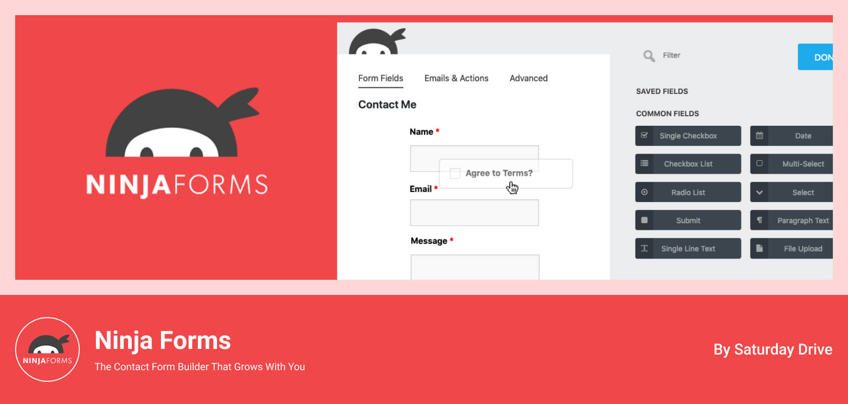 Contact Form For WordPress-Ninja Forms