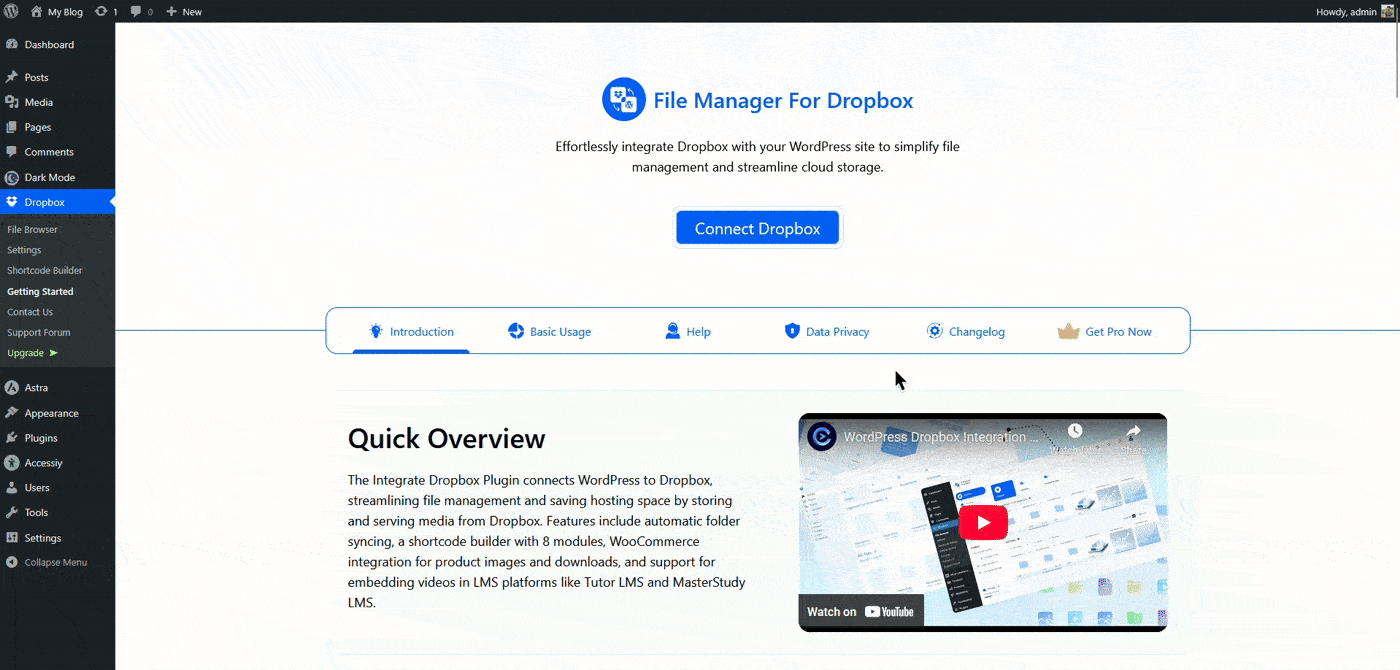 Dropbox Log in Page Gif