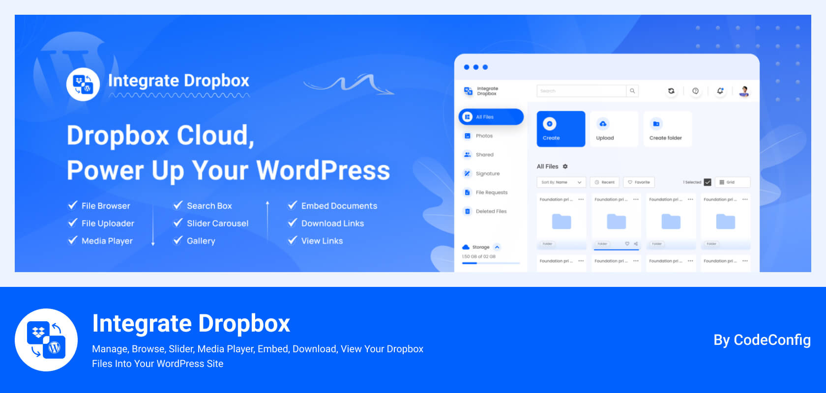 Dropbox For WooCommerce