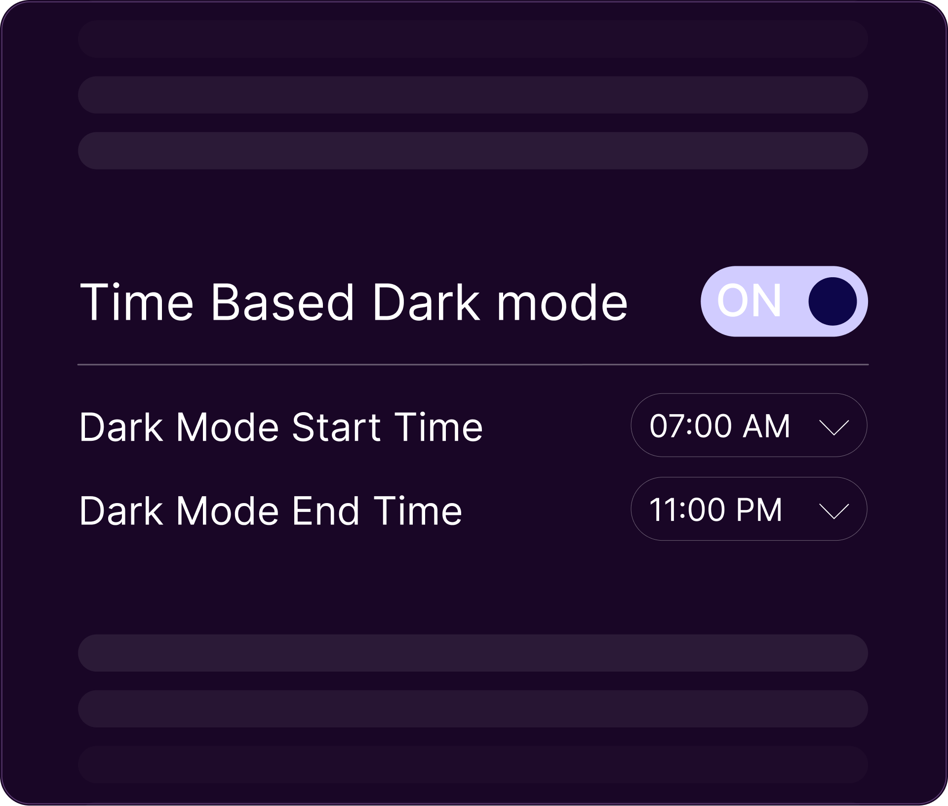 Time Based Dark Mode