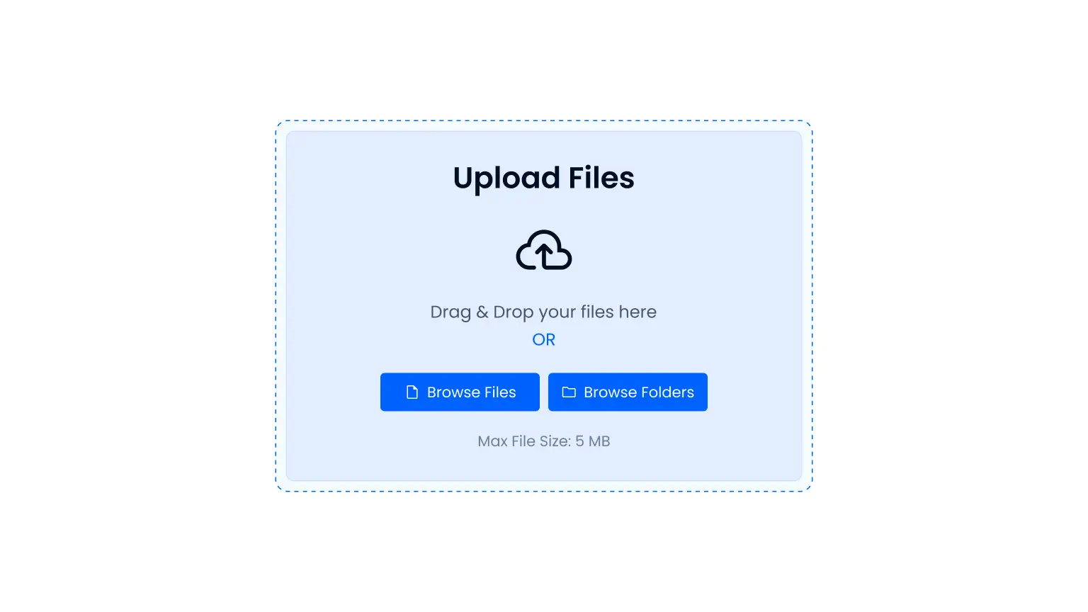 Upload Box Of File Manager For Dropbox