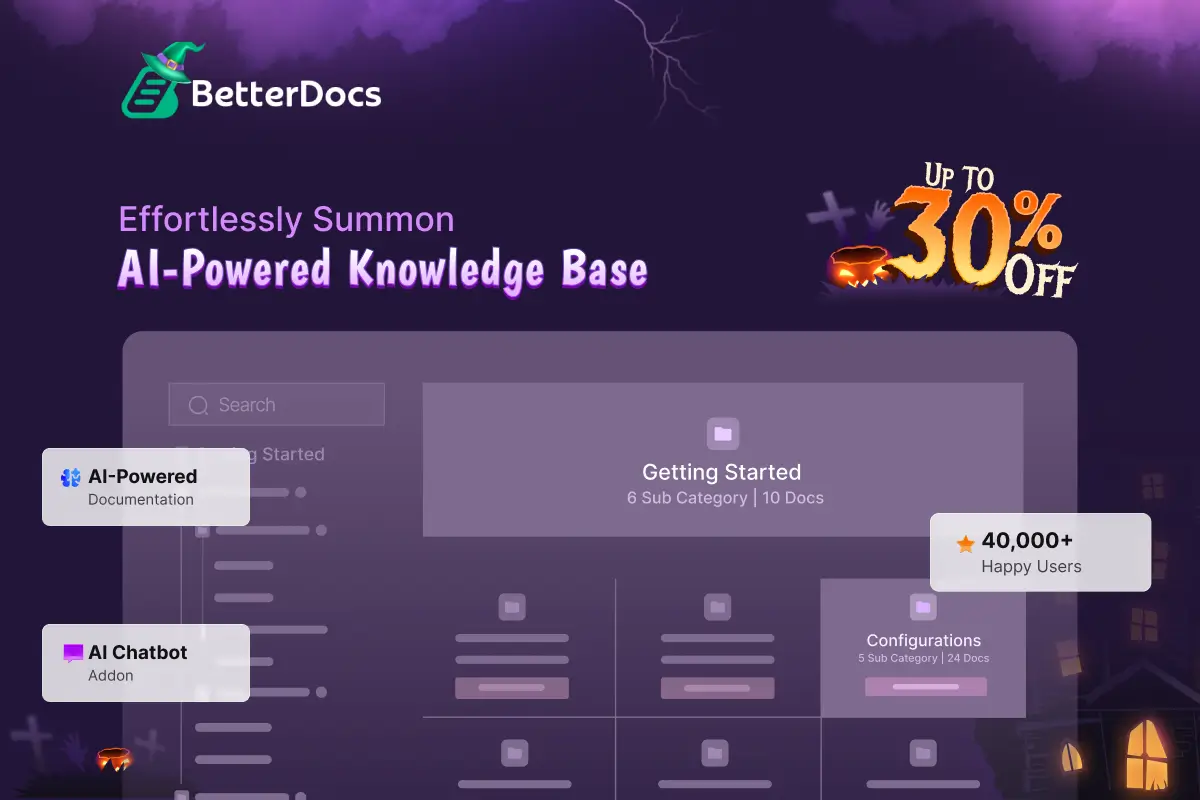 Best WordPress Halloween Deals 2025 (100+ Deals) 89 BetterDocs