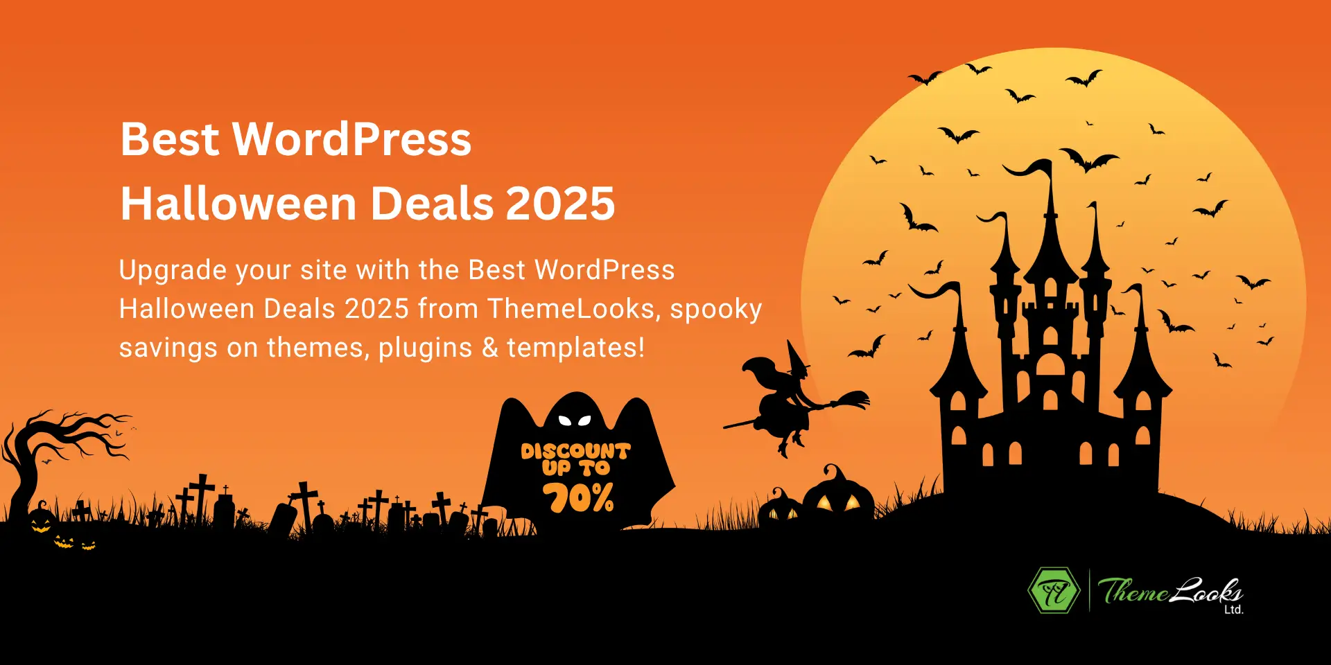 Best WordPress Halloween Deals 2025 (100+ Deals) 62 ThemeLooks Ltd.