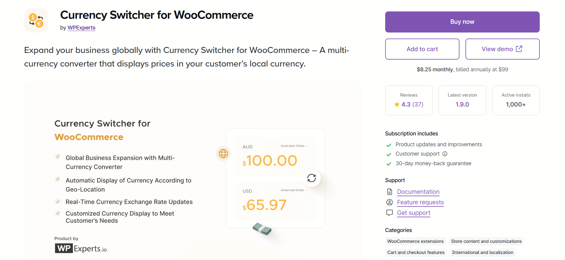 Currency Switcher for WooCommerce