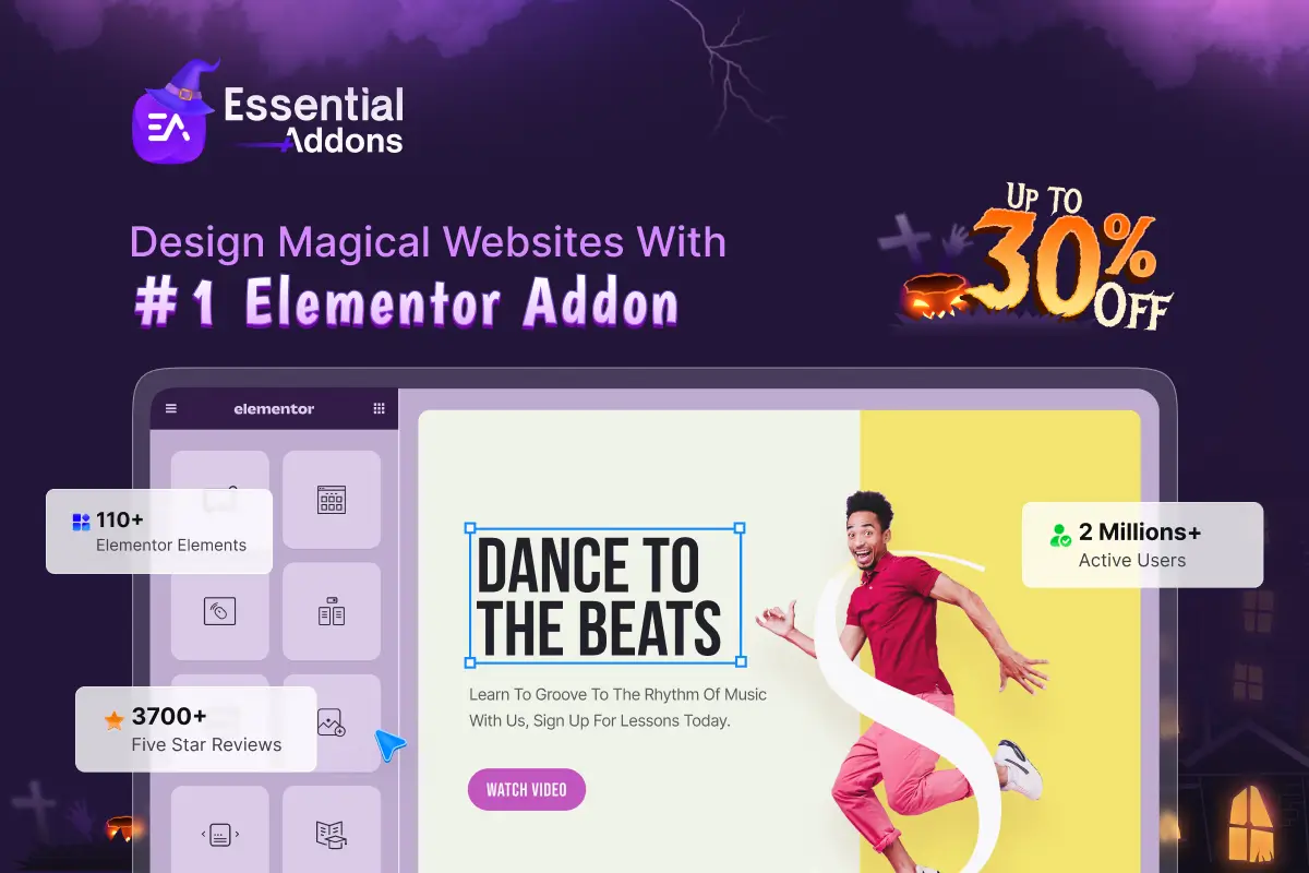 Best WordPress Halloween Deals 2025 (100+ Deals) 28 Essential Addons for Elementor