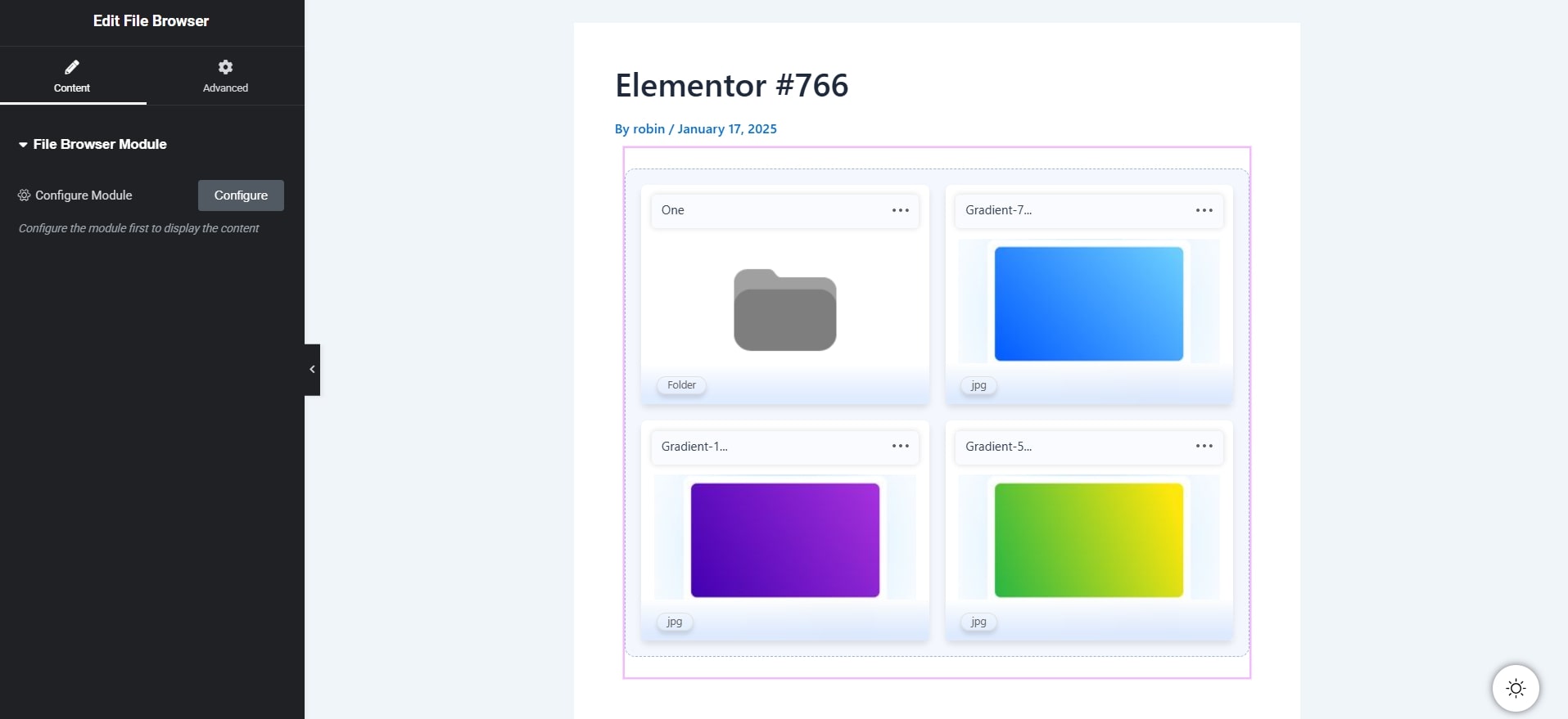 File Browser module