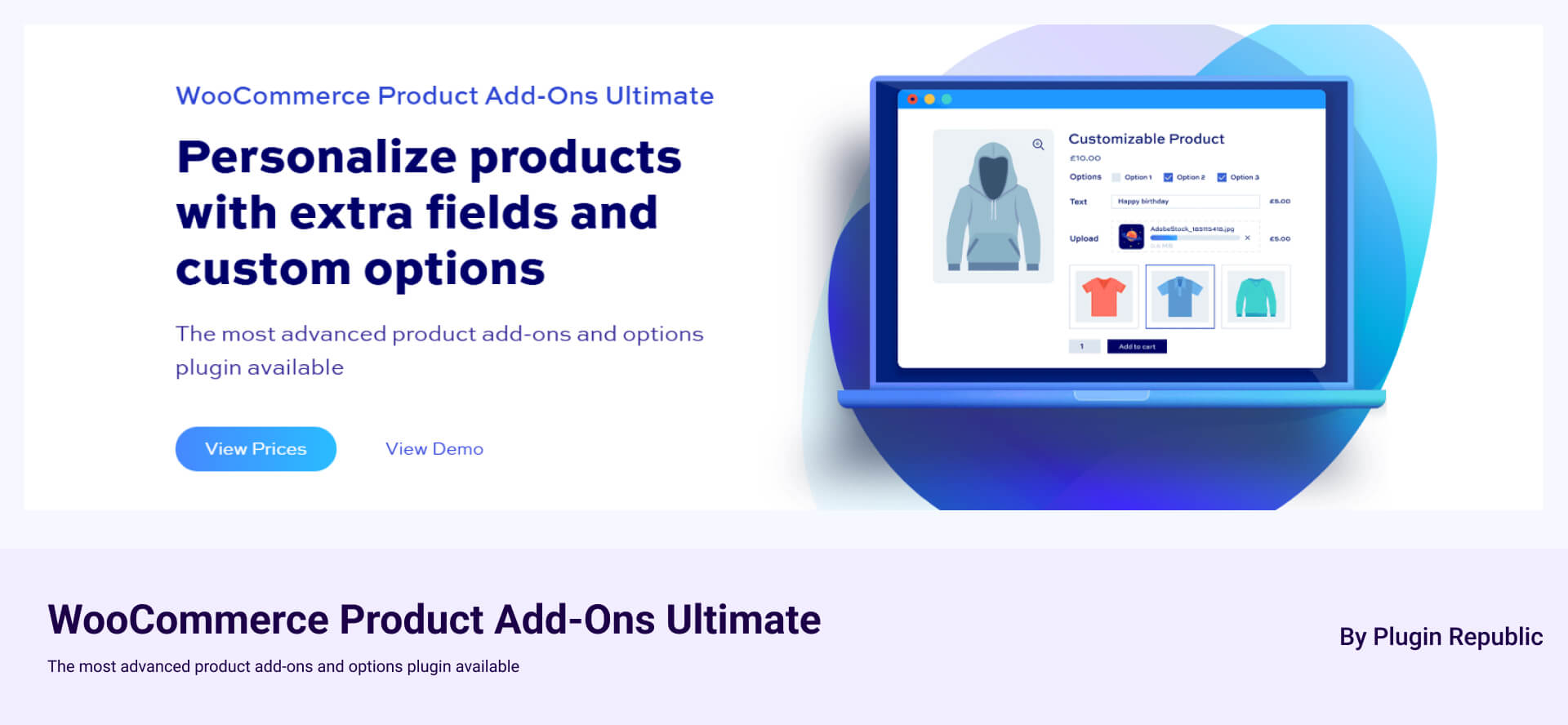 WooCommerce Product Add-Ons Ultimate.