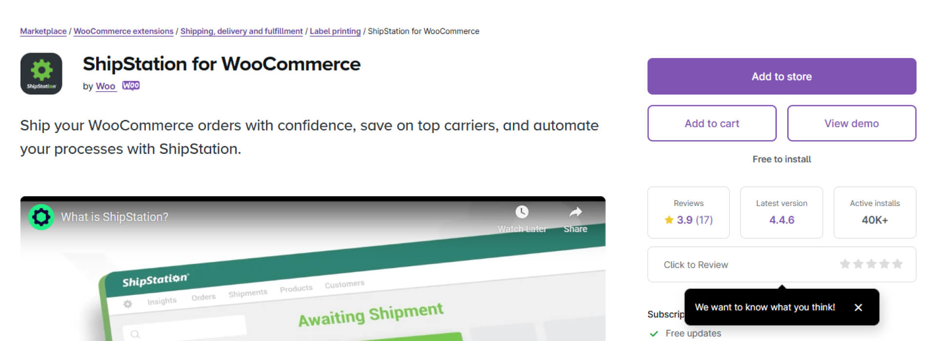 WooCommerce ShipStation Integration