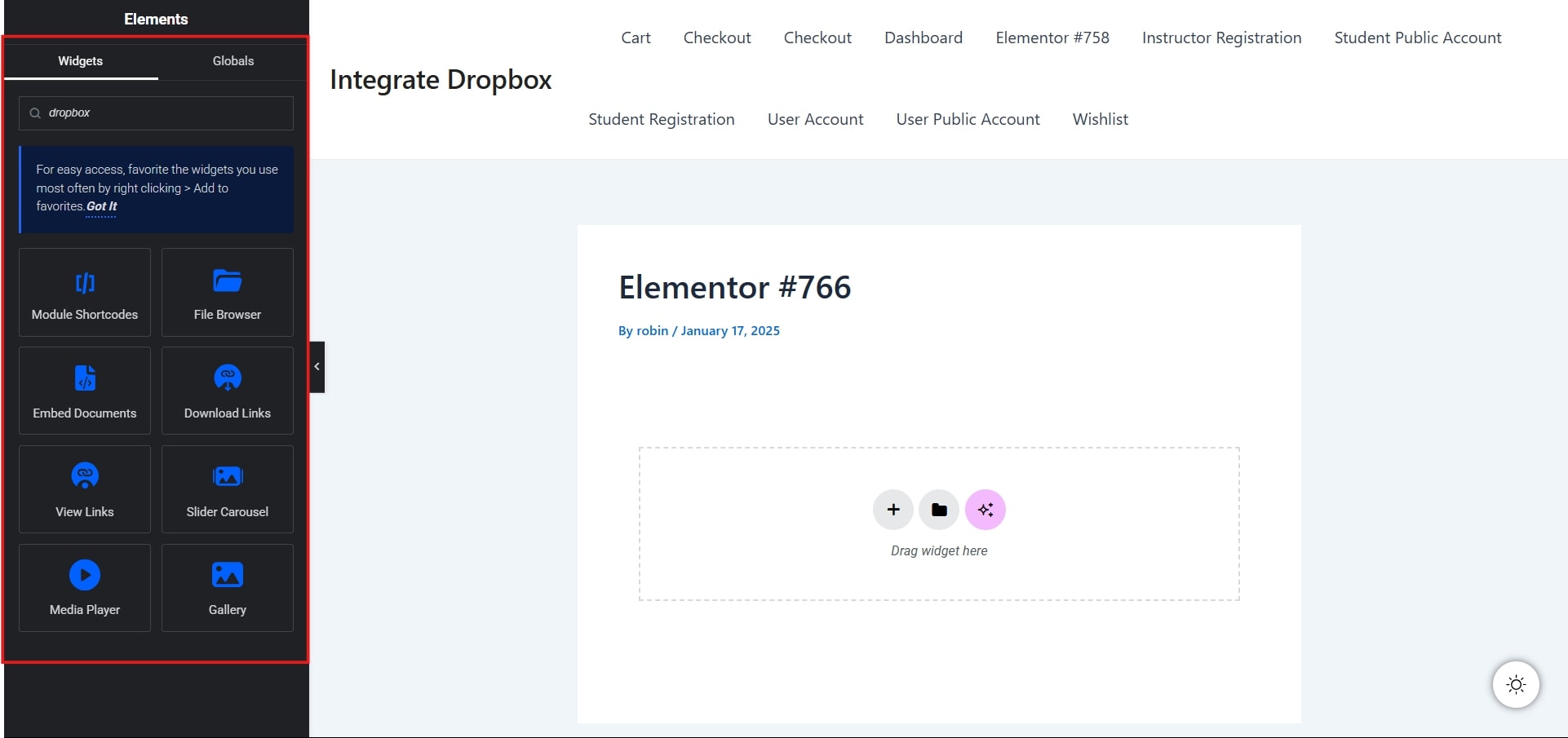 all dropbox modules