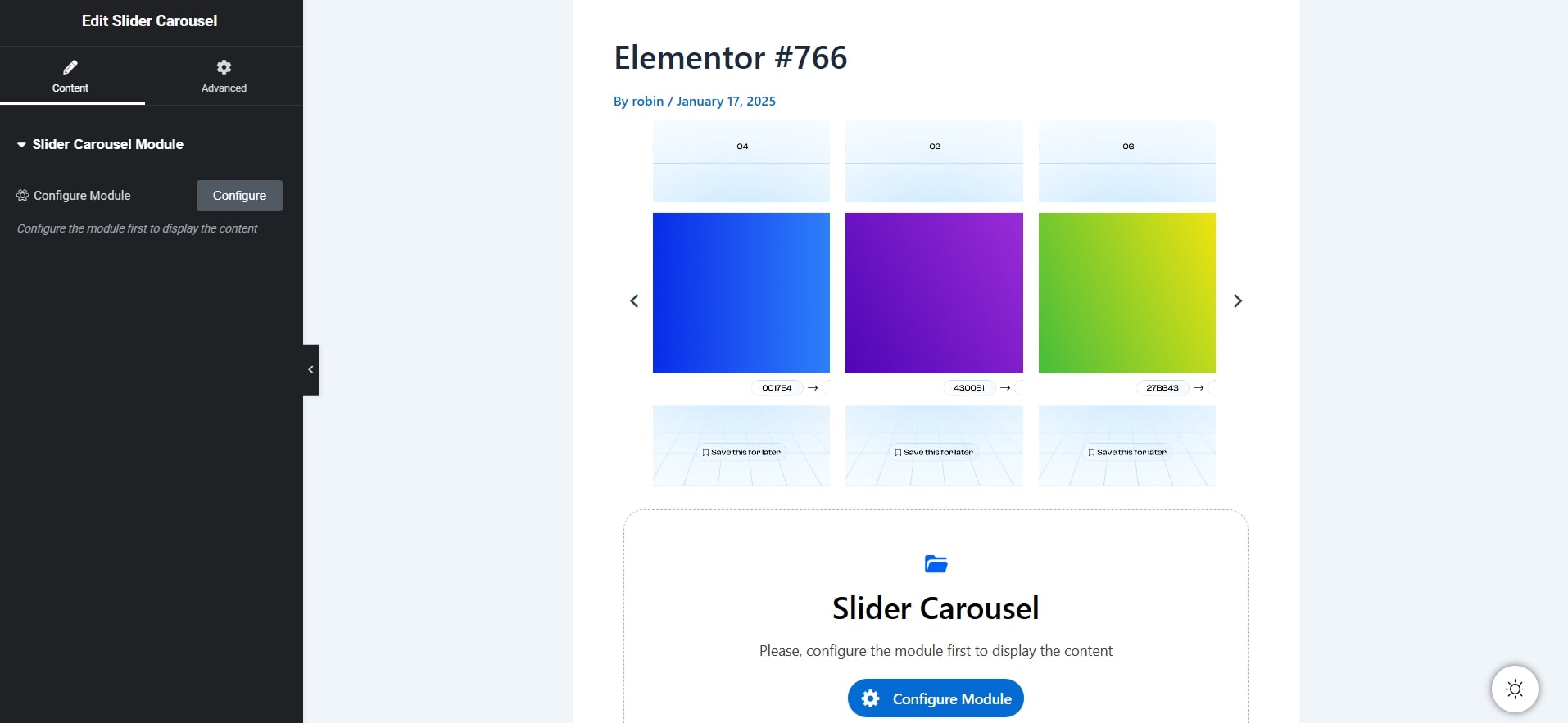 slider carousel