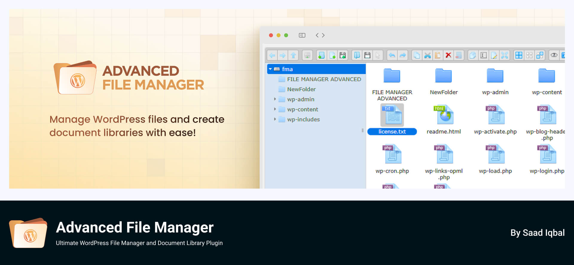 Best File Manager for WordPress Advanced File Manager