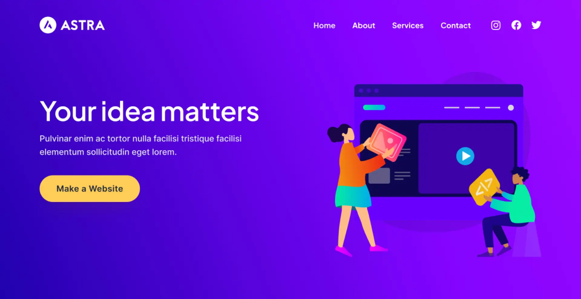 Best WooCommerce WordPress Themes | Astra Theme Banner