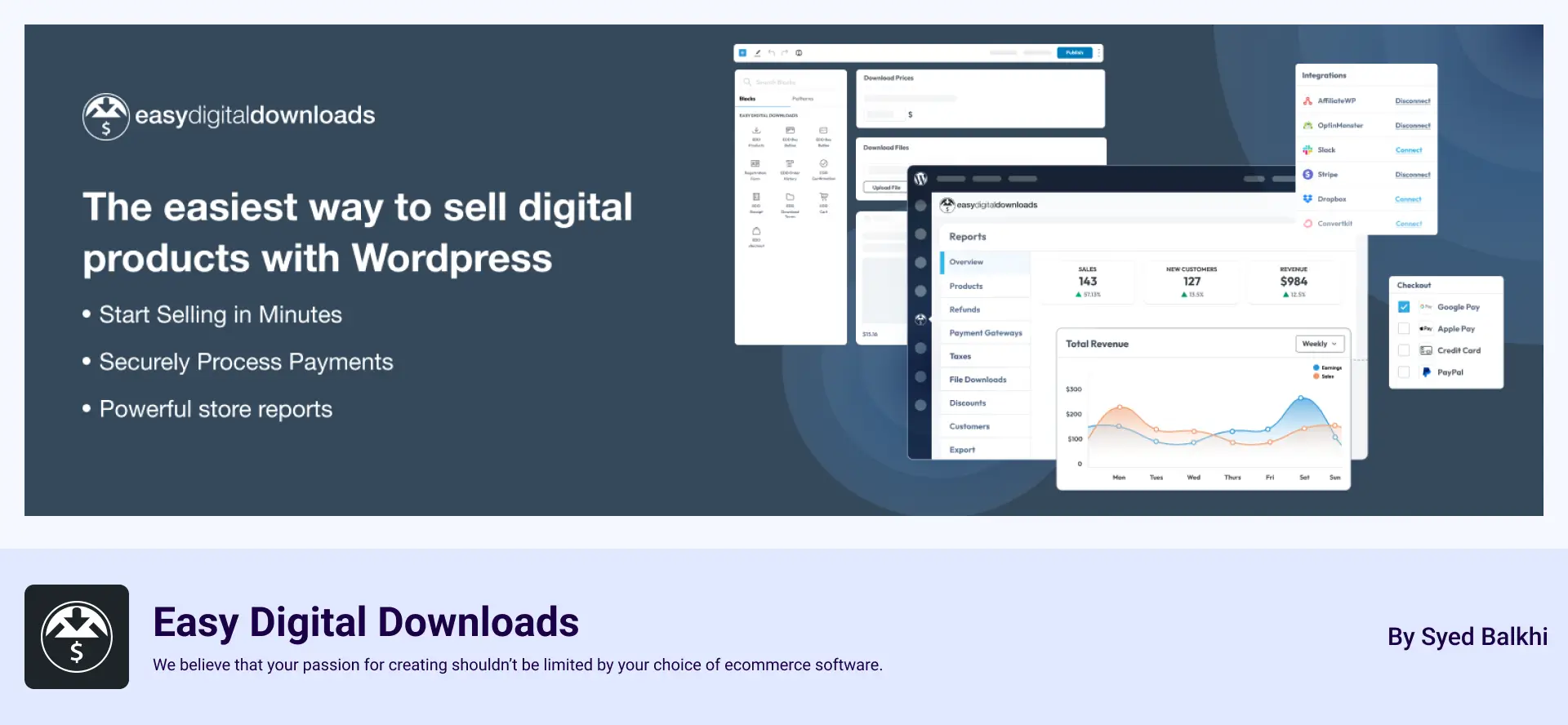 9 Best WordPress Ecommerce Plugins In 2025 (Top Picks) 3 Best WordPress Ecommerce Plugins EDD