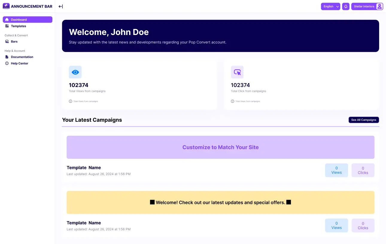 Powerful dashboard to analyze everything