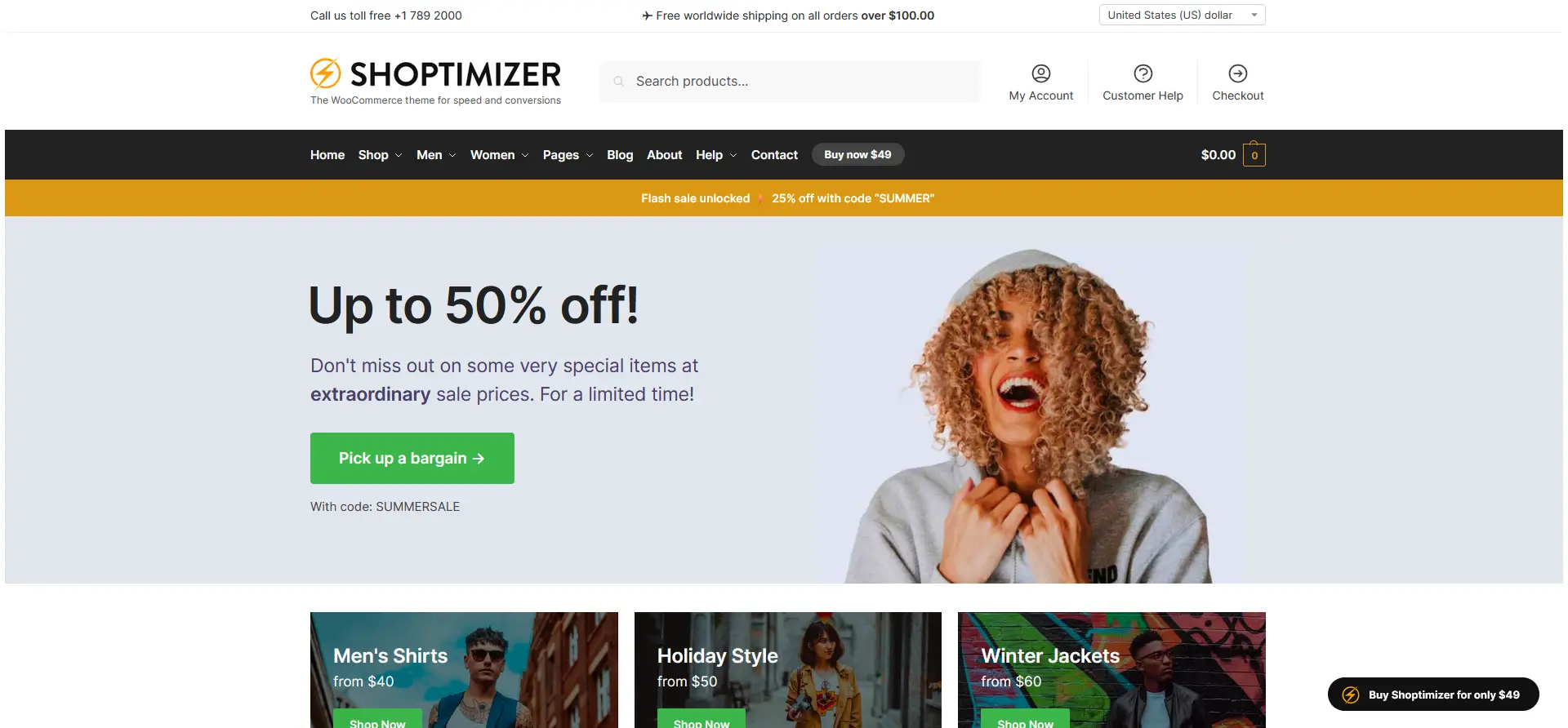 Shoptimizer Best WooCommerce WordPress Themes