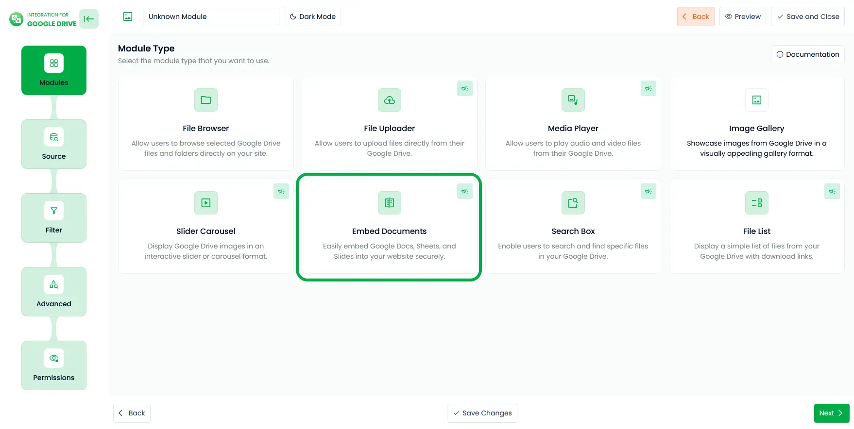 How To Embed Google Drive Documents In WordPress? 1 Choose Google Drive Embed Document Module In WordPress